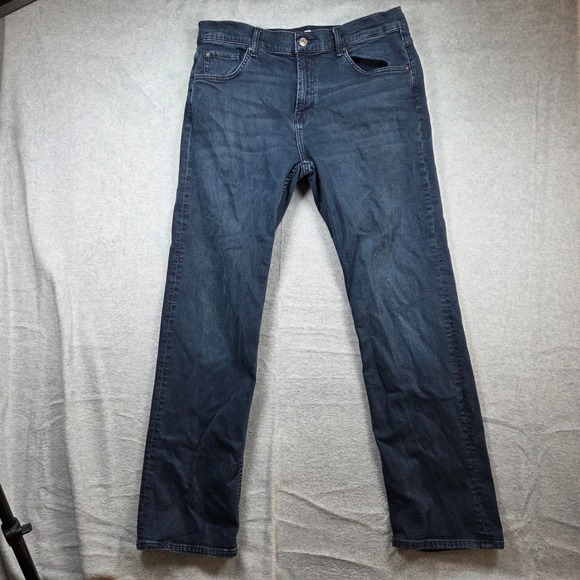 7 For All Mankind Denim - 7 For All Mankind Austyn Jeans Womens 36 Dark Wash Relaxed Straight Stretch